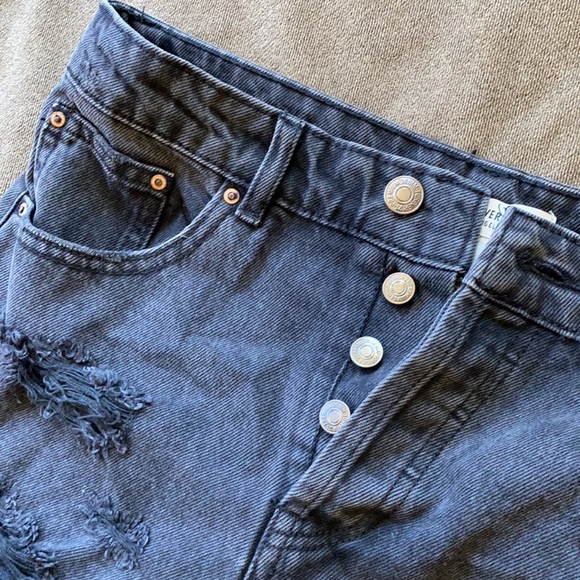 High Waisted Jean Shorts - Picture 3 of 3